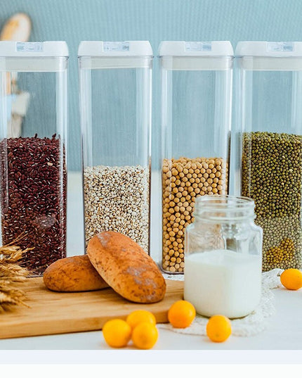 7 Recipiente din Plastic, pentru Alimente/Obiecte, Inchidere Ermetica, .5l, .8l, .2l, l, Capac