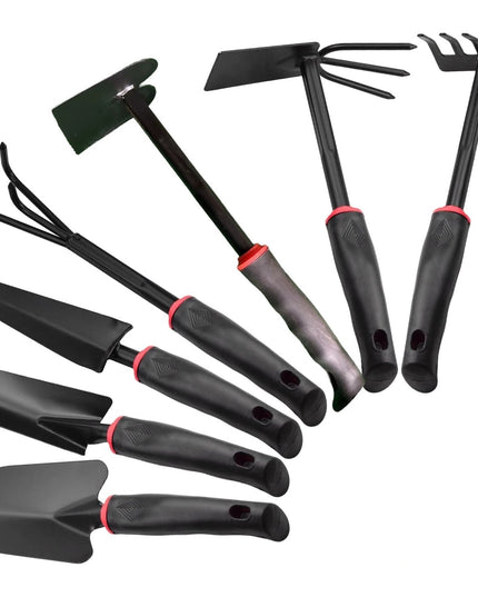 7 Unelte de Gradina pentru Plantare Prelucrare Sol si Ingrijire Plante, Material PVC si cardboard