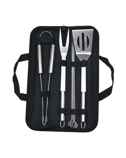 7 Ustensile pentru Gratar, din Otel Inoxidabil, Geanta Oxford