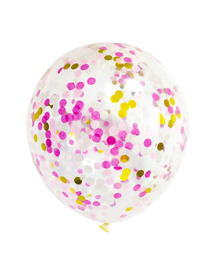 Set 8 Baloane din Folie Metalizată si din Latex, Figurine Cifra 1 Printesa 91cm, Stea 45 cm si Cerc 55 cm, Baloane Latex 30 cm, Tema Prima Aniversare, Ambalaj Individual, Pai Inclus, Umflare cu Aer sau Heliu