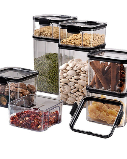 8 Recipiente din Plastic, pentru Alimente/Obiecte, Inchidere Ermetica, ml, ml, ml, ml