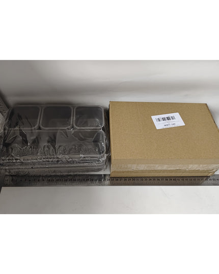 8 cutii depozitare, pentru sertar, cosmetice, ustensile bucatarie, textile, plastic