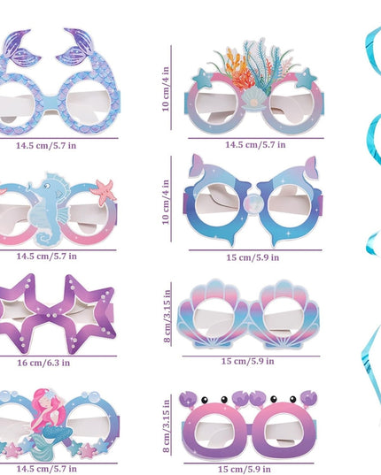 8 Perechi de Ochelari Sirena, Colectia Mermaid