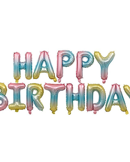 Set baloane folie Happy Birthday, 40 cm