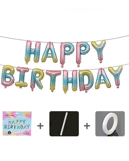 Set baloane folie Happy Birthday, 40 cm