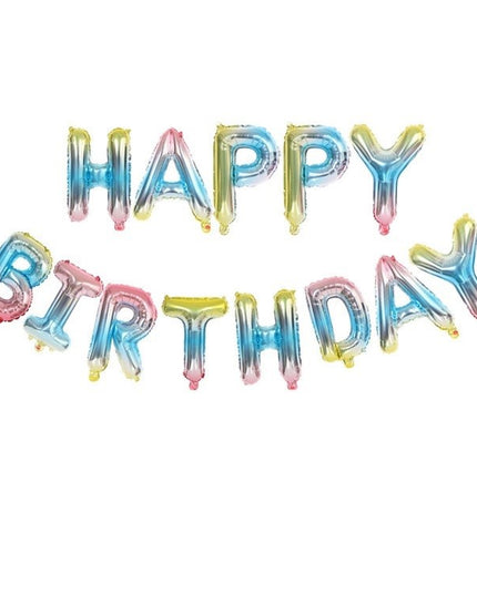 Set baloane folie Happy Birthday, 40 cm