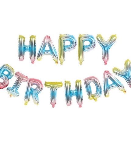 Set baloane folie Happy Birthday, 40 cm