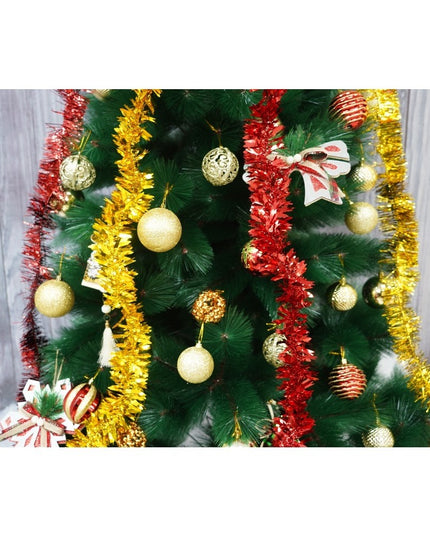 brad artificial de Craciun si elemente decorative tip pin, inaltime , diametru , 350 ramuri cu ace 3D