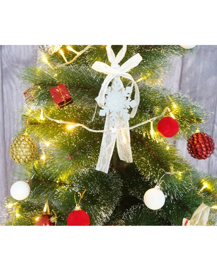 brad artificial de Craciun si elemente decorative tip pin inzapezit tip 2, inaltime , diametru , 160 ramuri cu ace 3D