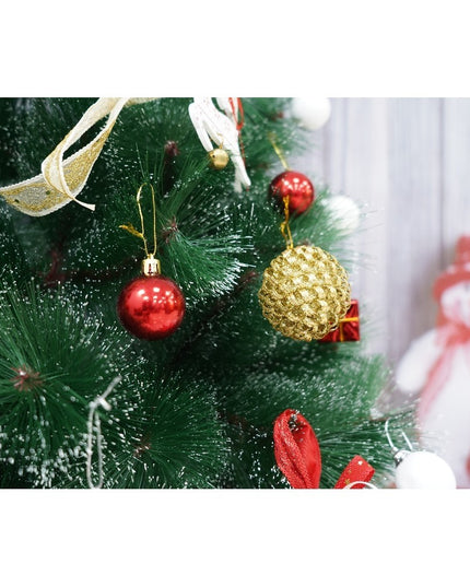 brad artificial de Craciun si elemente decorative tip pin inzapezit tip 3, inaltime , diametru , 160 ramuri cu ace 3D