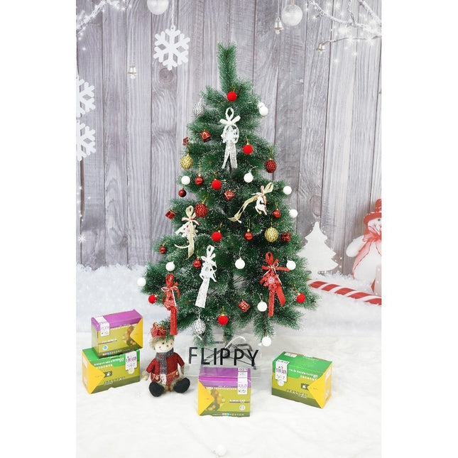 brad artificial de Craciun si elemente decorative tip pin inzapezit tip 3, inaltime , diametru , 160 ramuri cu ace 3D