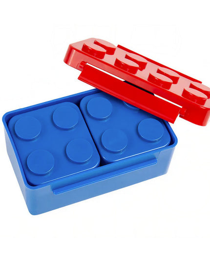 caserole pentru pranz interactive, cuburi de construit, plastic