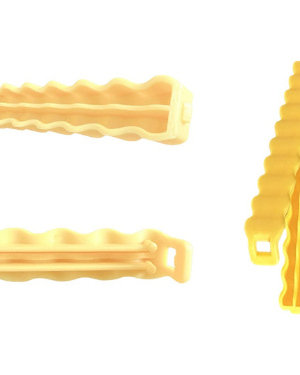 12 Clipsuri de Etansare, pentru Pungi Alimentare, Condimente, Suport cu Magnet, Model Cartofi Prajiti, din Plastic