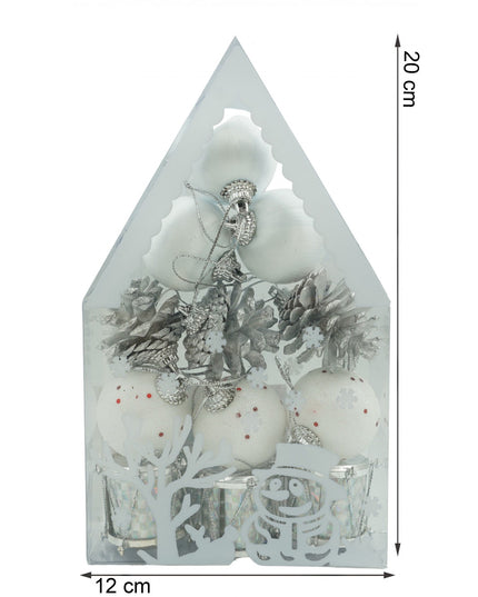 de 12 ornamente de brad, de tip Glob