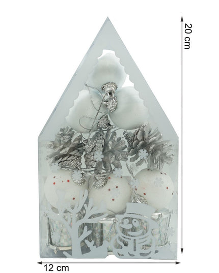 de 12 ornamente de brad, de tip Glob