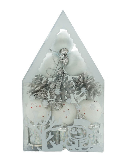 de 12 ornamente de brad, de tip Glob