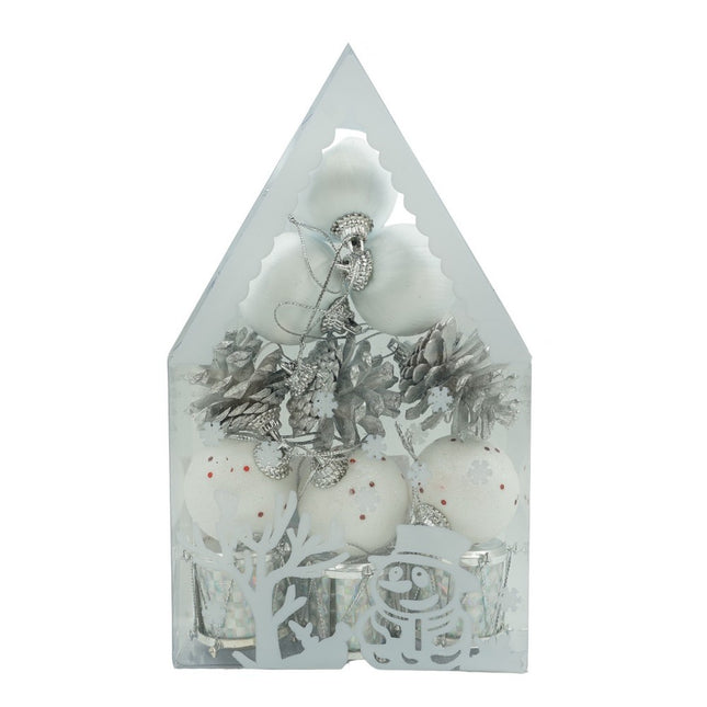 de 12 ornamente de brad, de tip Glob