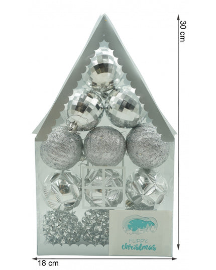 de 12 ornamente de brad, de tip Glob