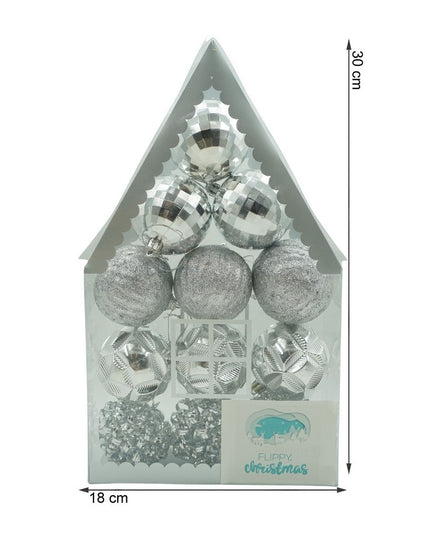 de 12 ornamente de brad, de tip Glob