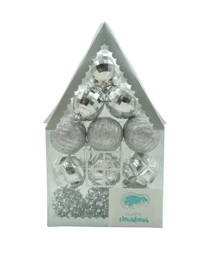 de 12 ornamente de brad, de tip Glob