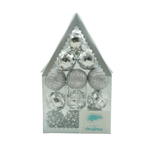 de 12 ornamente de brad, de tip Glob