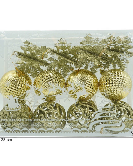 de 12 ornamente de brad, de tip Glob