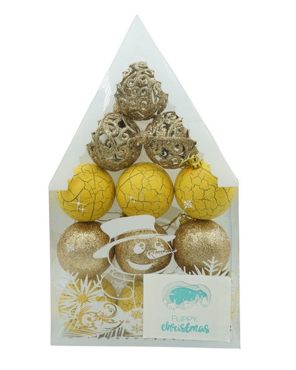 de 12 ornamente de brad, de tip Glob