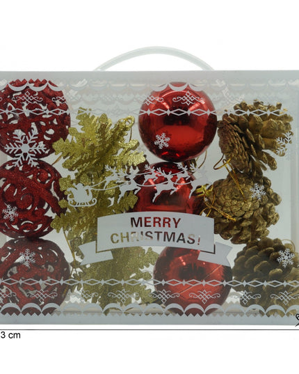 de 12 ornamente de brad, de tip Glob