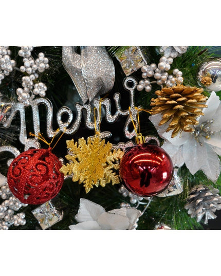 de 12 ornamente de brad, de tip Glob