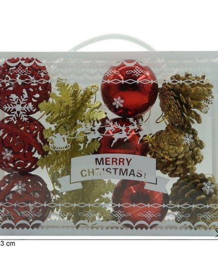 de 12 ornamente de brad, de tip Glob