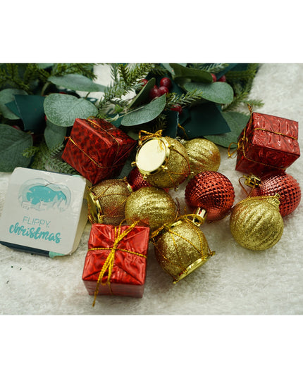 de 12 ornamente de brad, de tip Glob