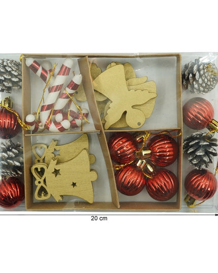 de 24 ornamente de brad, de tip Glob