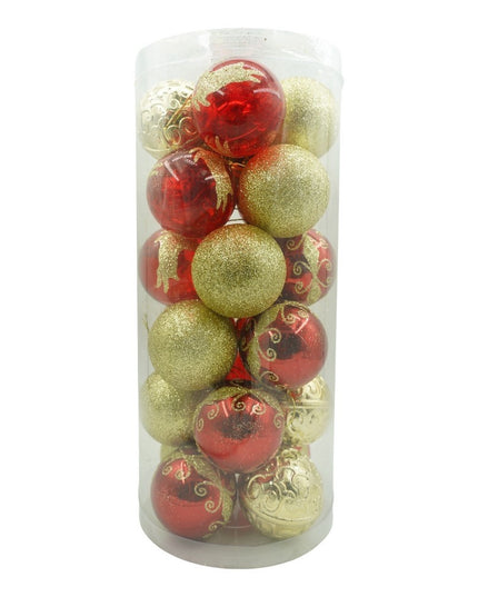 de 24 ornamente de brad, de tip Glob