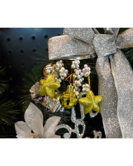 de 24 ornamente de brad, de tip Glob