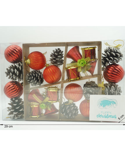 de 24 ornamente de brad, de tip Glob