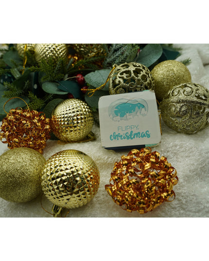 de 28 ornamente de brad, de tip Glob, Cupru