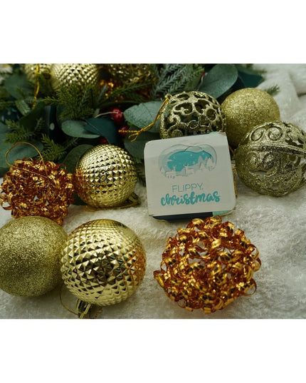 de 28 ornamente de brad, de tip Glob, Cupru