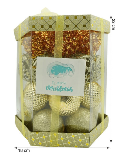 de 28 ornamente de brad, de tip Glob, Cupru