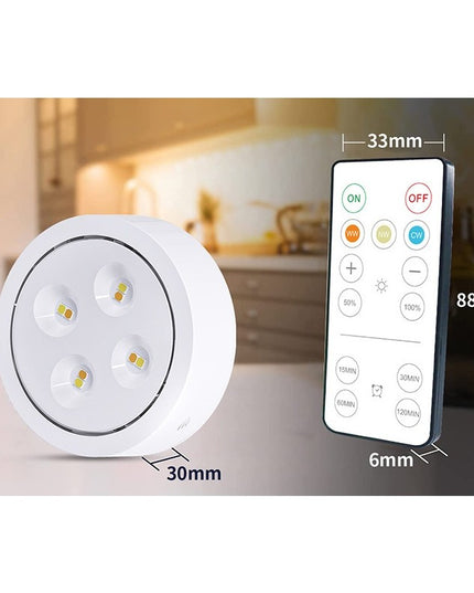 de 3 Lampi Led Fara Fir, Cu Baterii, 3 Culori de Lumina, cu Telecomanda, din Plastic