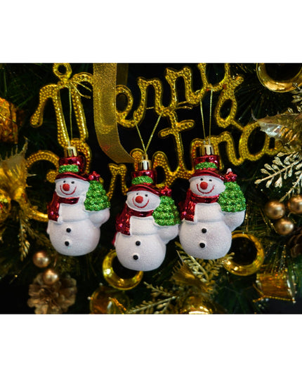 de 3 ornamente de brad, de tip Om de zapada