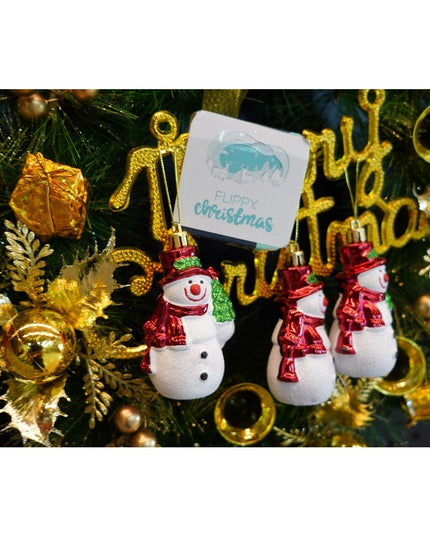 de 3 ornamente de brad, de tip Om de zapada