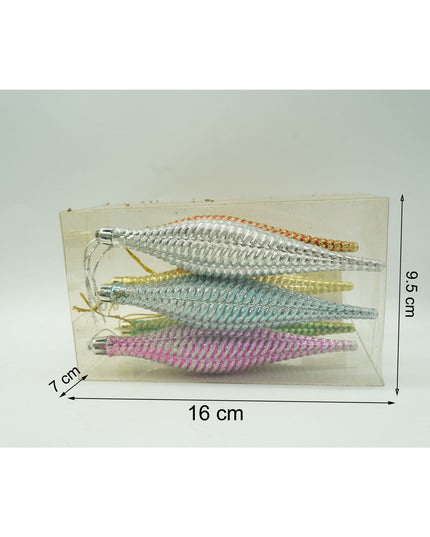 de 6 ornamente de brad, de tip Asimetric