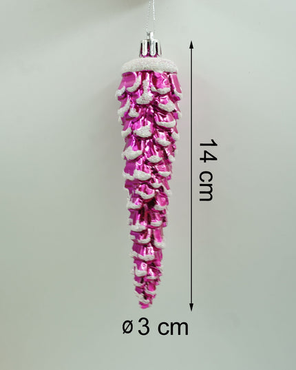de 6 ornamente de brad, de tip Con de brad