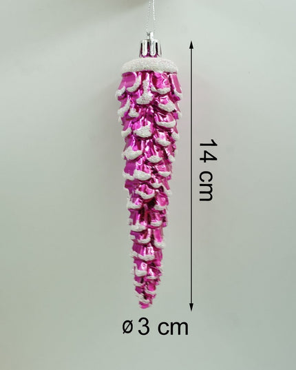 de 6 ornamente de brad, de tip Con de brad