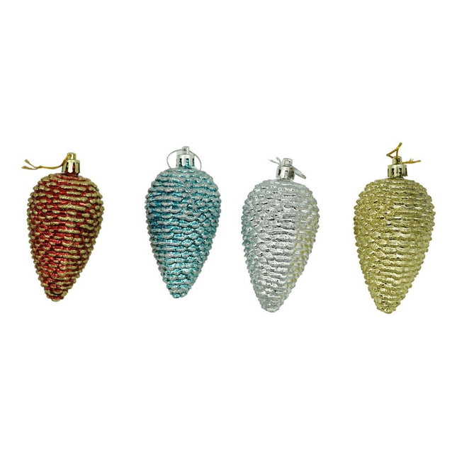 de 6 ornamente de brad, de tip Con de brad