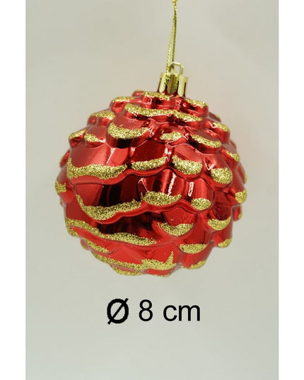 de 6 ornamente de brad, de tip Con de brad