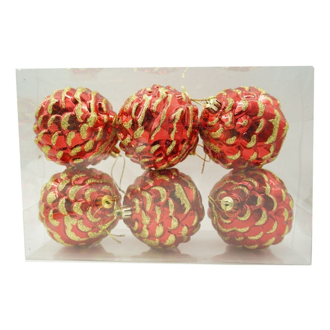 de 6 ornamente de brad, de tip Con de brad