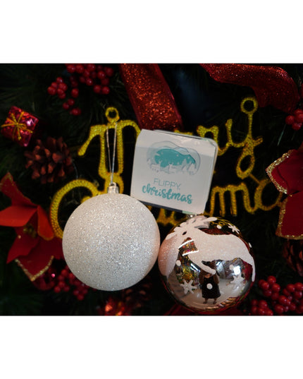 de 6 ornamente de brad, de tip Glob