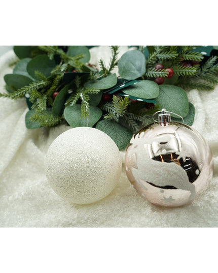 de 6 ornamente de brad, de tip Glob