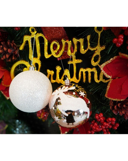 de 6 ornamente de brad, de tip Glob